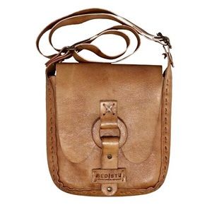 Bed Stu Yvette Leather Crossbody in Rustic Tan